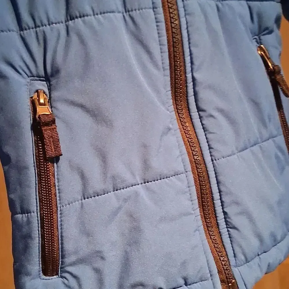 Gerry Weber Kids Blue and Black Puffer Jacket Size 5 Preowned